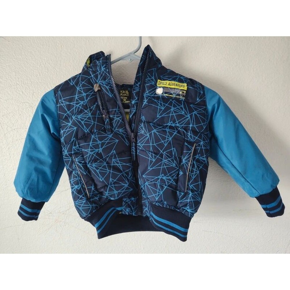 Kiki Koko 98, 2-3y jacket blue astronaut puffer winter fall autumn children's